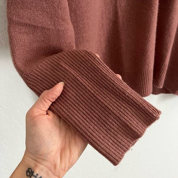 Naked Cashmere Pullover V Neck Knit Sweater 100% Cashmere Pink Rosewood Small - Picture 5 of 8